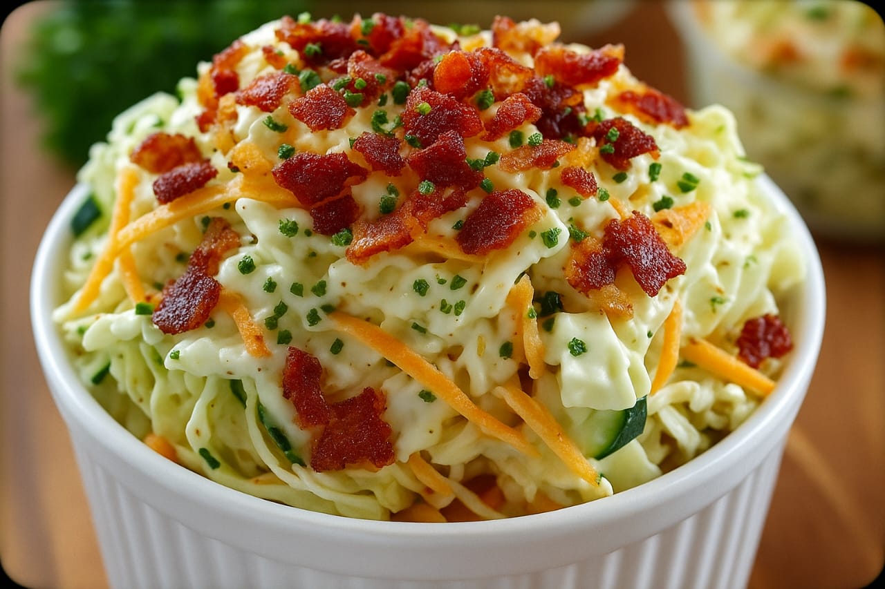 Creamy Bacon Ranch Slaw Cups