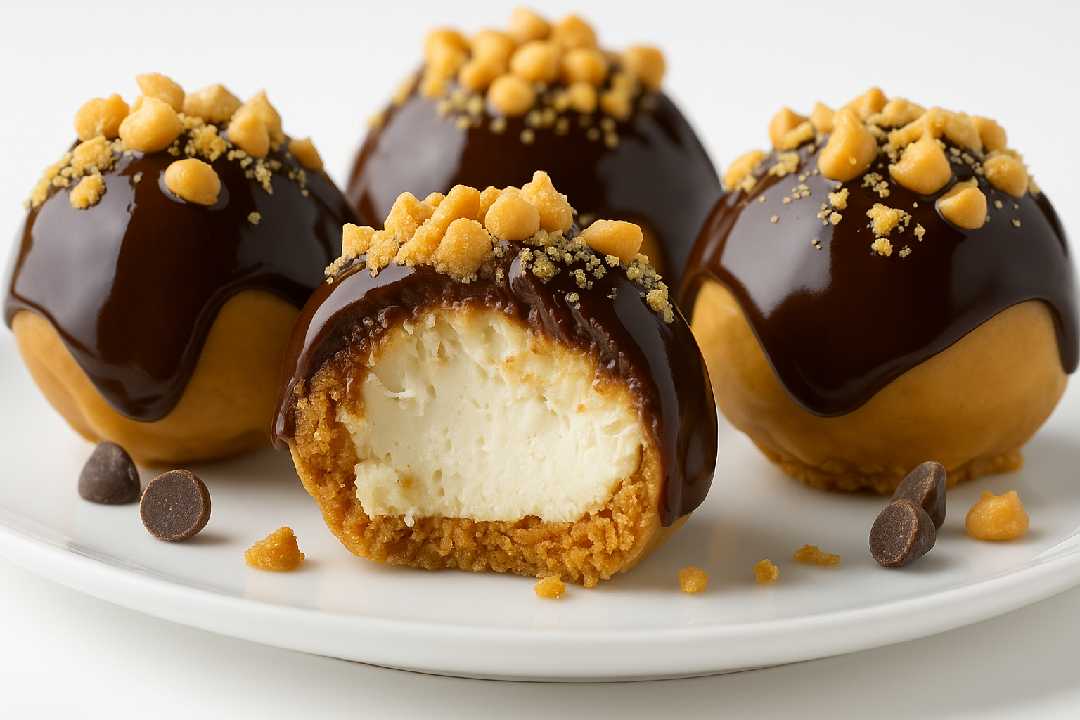 No-Bake Peanut Butter Cheesecake Balls