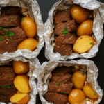 Garlic Steak & Potato Foil Packets