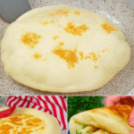 Easy naan bread recipe in skillet – puffy and golden