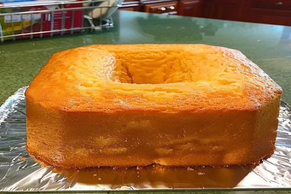 Classic Southern Butter Pound Cake served golden brown