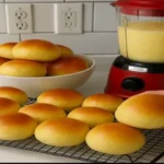 Soft homemade blender bread rolls made with yeast and milk