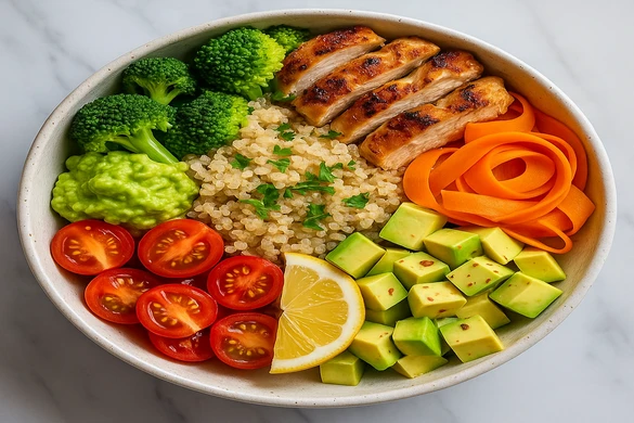 High-Protein Quinoa Chicken Power Bowl